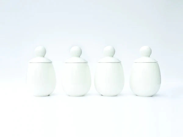 AggCoddler Malin Porcelain Multi-Purpose 4-Piece Gourmet Egg Cooker Set - AggCoddlerUSA