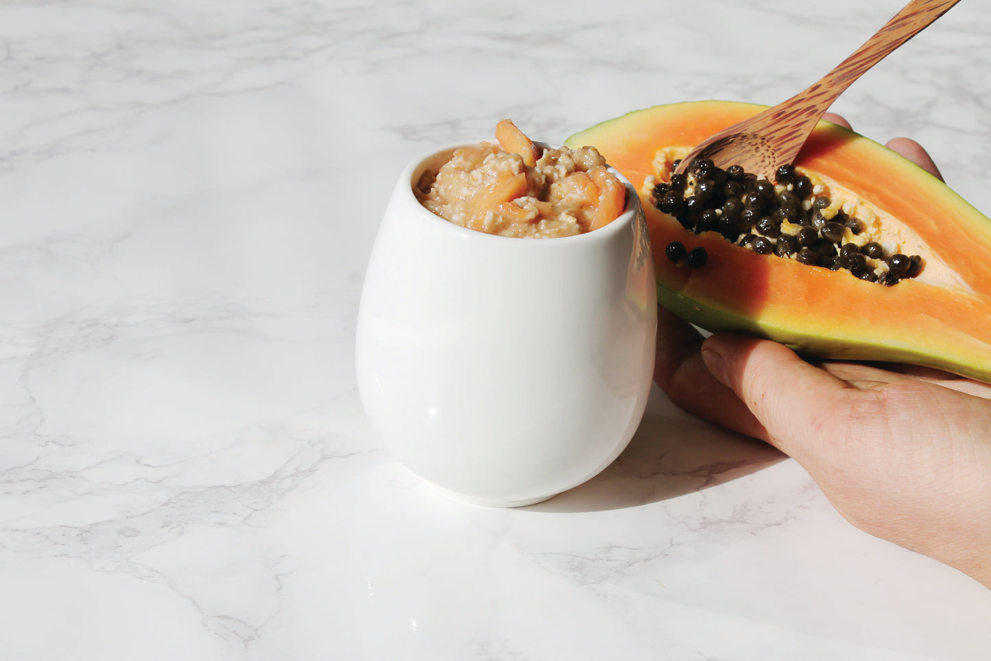 AggCoddler Porcelain Multi-Purpose 4-Piece Small Julia Gourmet Egg Cooker with Serving Tray Set