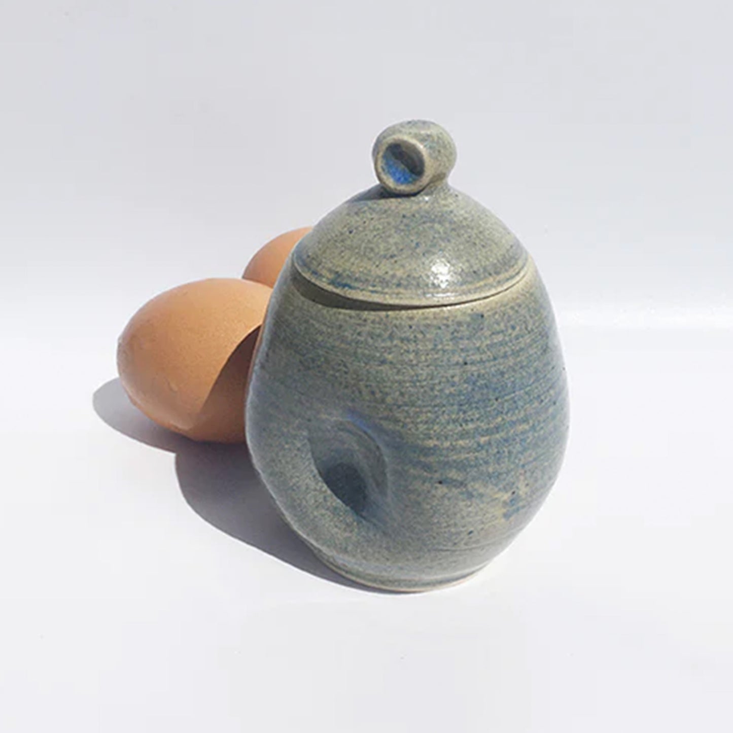AggCoddler Lea Love Blue/Green Porcelain Multi-Purpose Gourmet Egg Cooker - AggCoddlerUSA